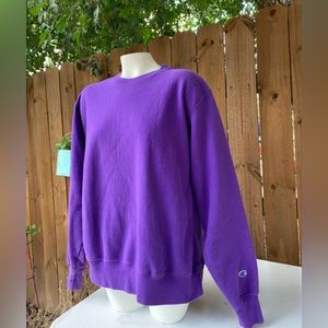 Vintage Champion Reverse Weave purple sweatshirt size Large.